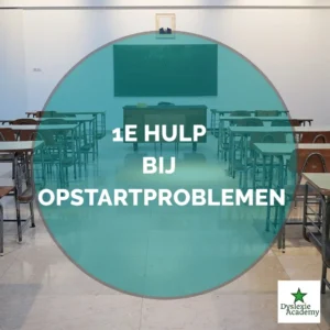 1e hulp bij opstarten problemen engels